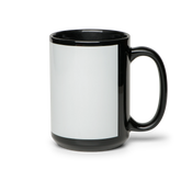 15 oz. Black Ceramic Mug w/ Imprint Patch